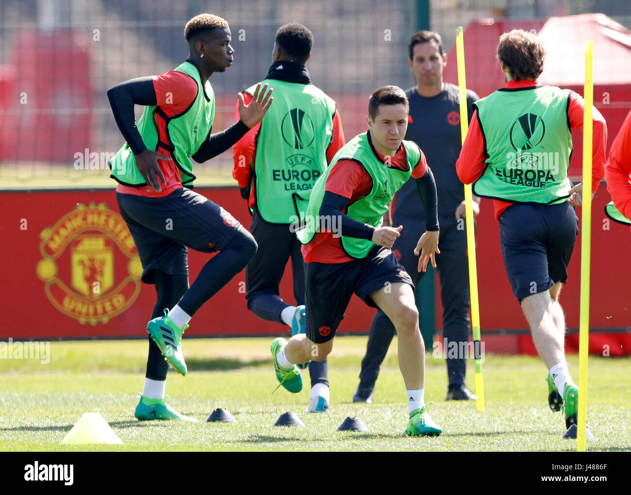 Manchester United's Ander Herrera during the training session at the AON Training Complex, Carrington. PRESS ASSOCIATION Photo. Picture date: Wednesday May 10, 2017. See PA story soccer Man Utd. Photo credit should read: Martin Rickett/PA Wire Stock Photo
