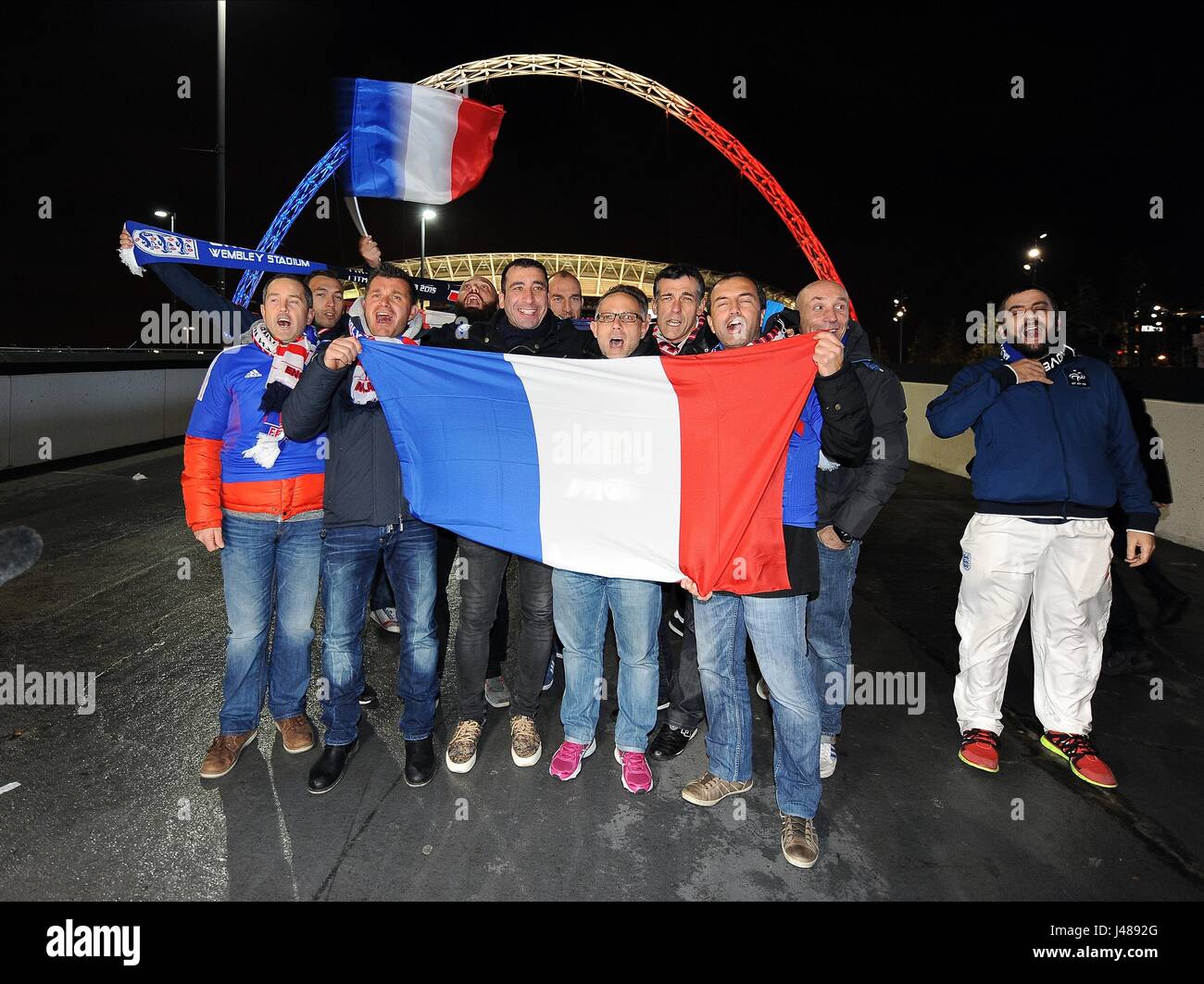 French football flags hi-res stock photography and images