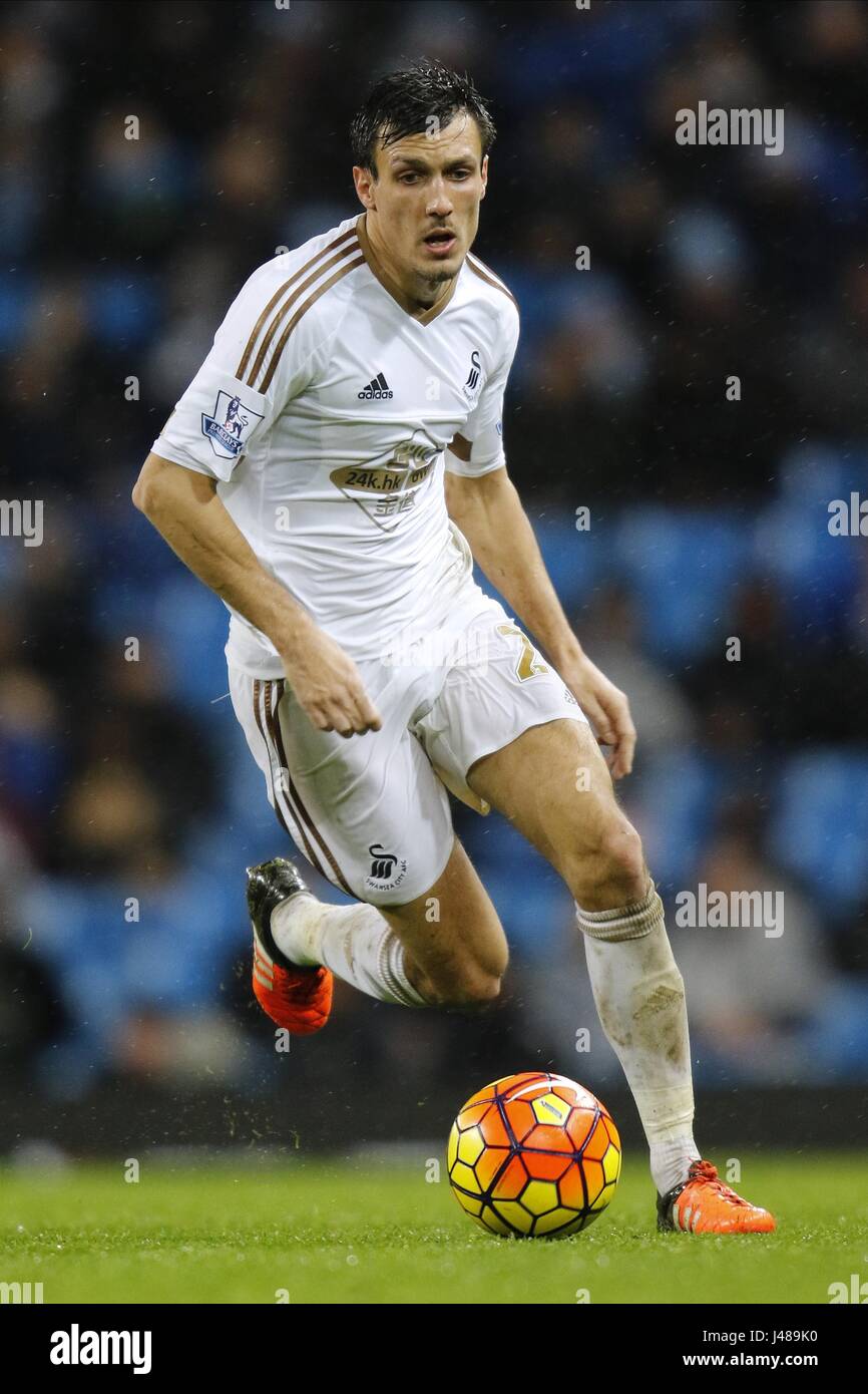 JACK CORK SWANSEA CITY FC SWANSEA CITY FC ETIHAD STADIUM MANCHESTER