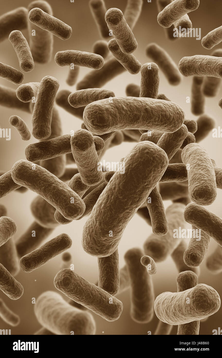 Illustration of bacteria cells Stock Photo