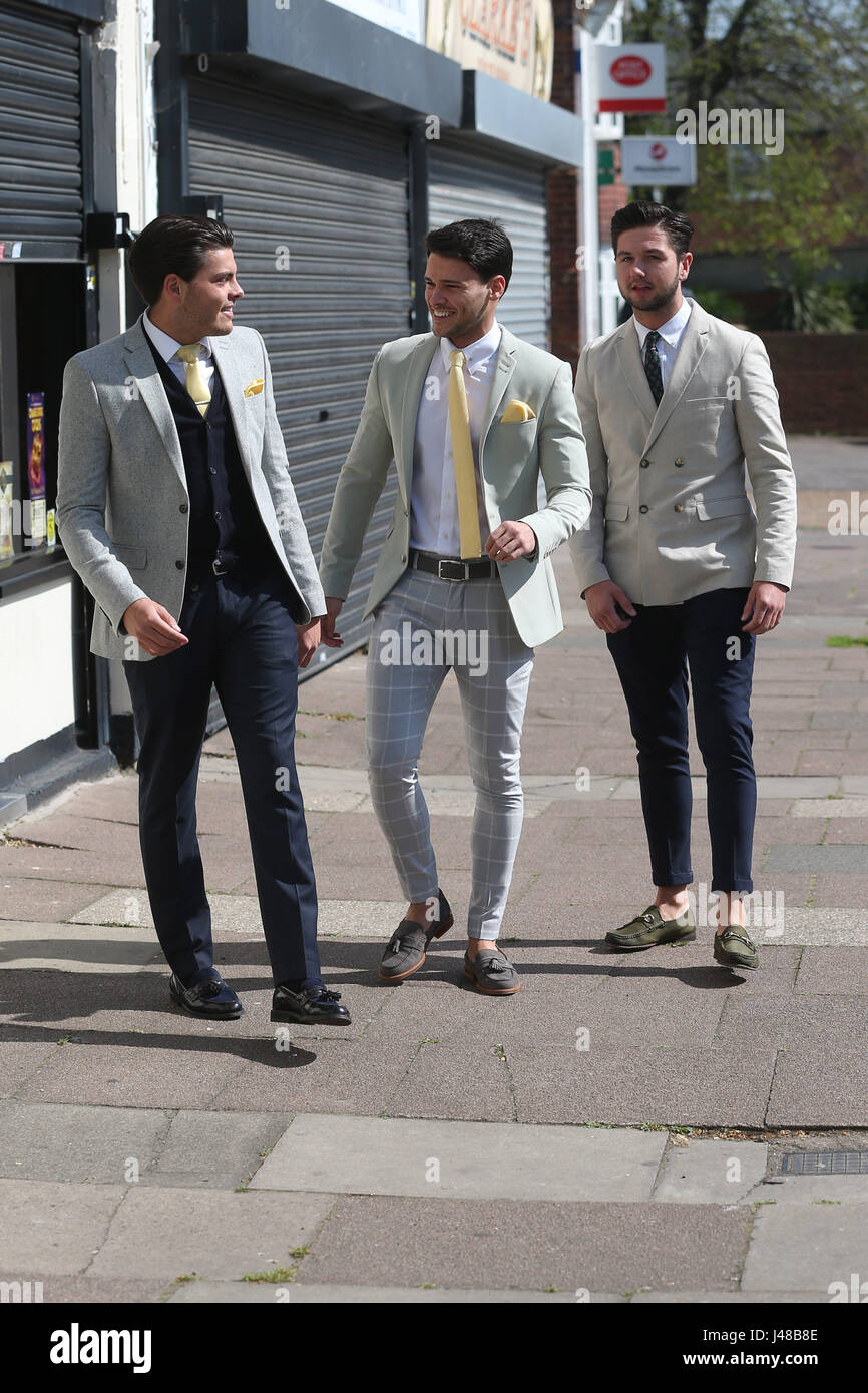 The cast of TOWIE filming for Gemma's Easter Ball Featuring: Jack ...