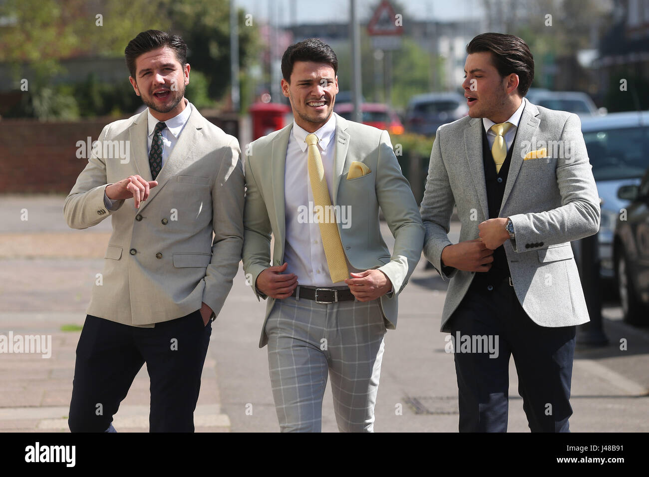 The cast of TOWIE filming for Gemma's Easter Ball Featuring: Jack ...