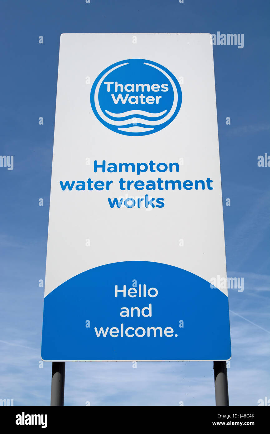 Water treatment works hampton middlesex hires stock photography and