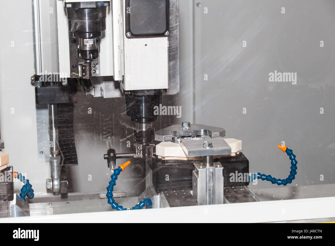 CNC metal processing machine Stock Photo