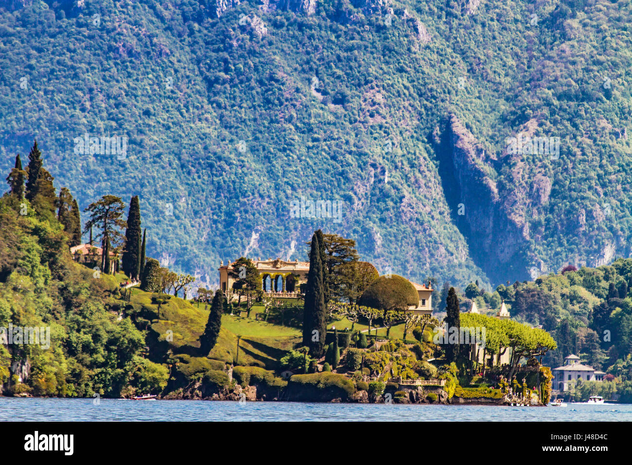 Villa del Balbianello on Lake Como in Italy Stock Photo