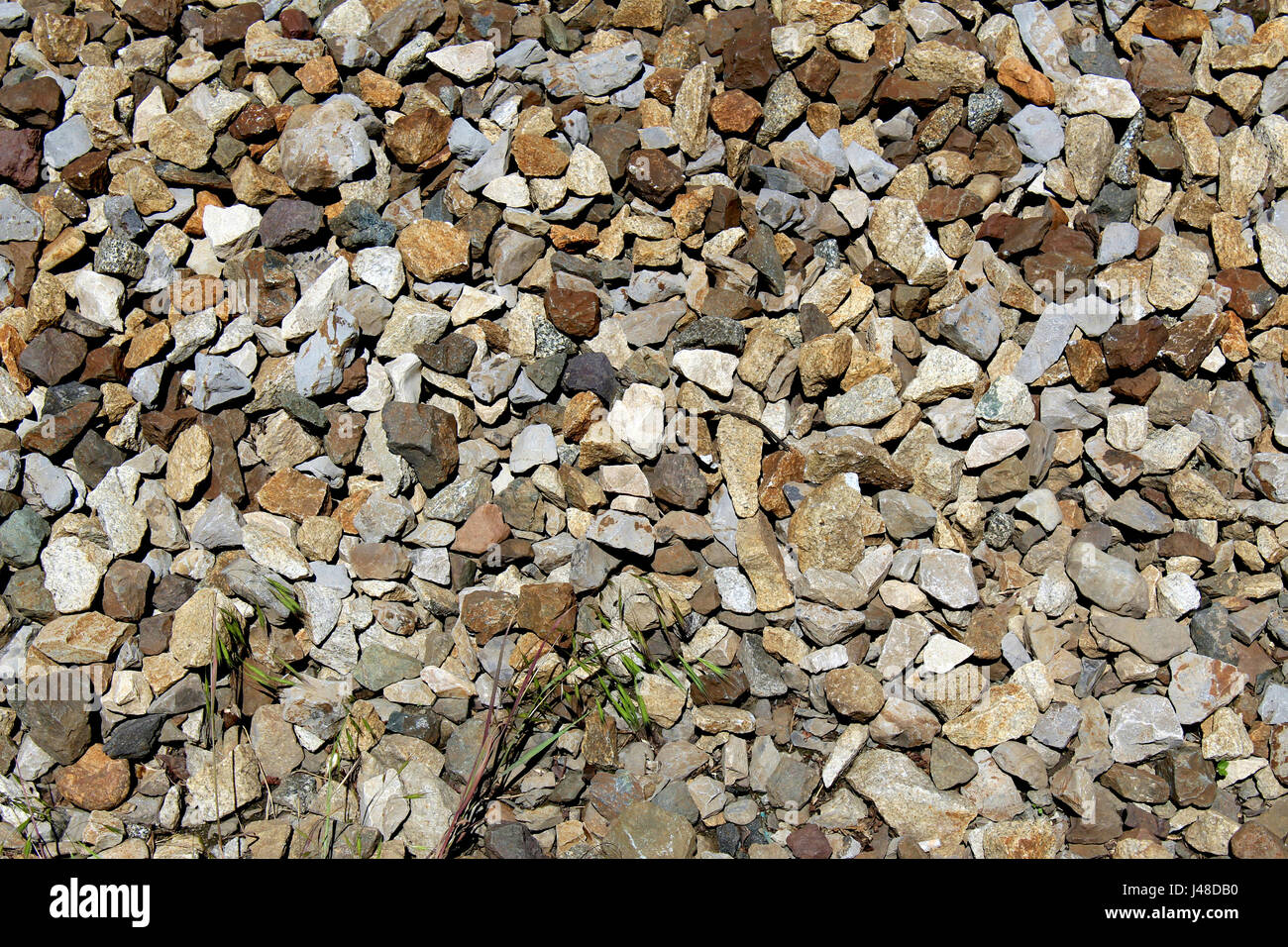 Rock made railroad ballast Stock Photo Alamy