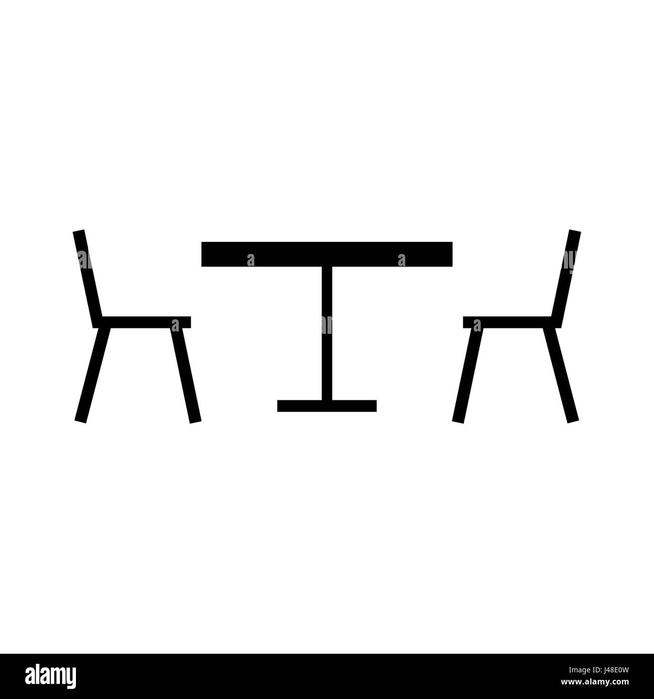 Summer cafe table chairs Black and White Stock Photos & Images - Alamy