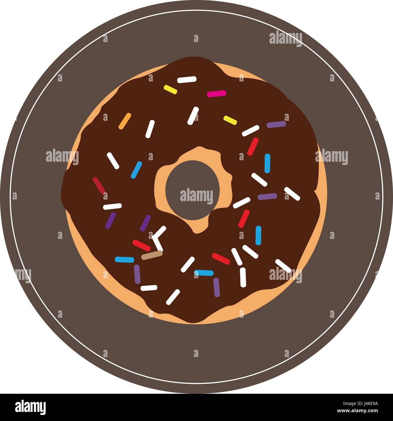 Isolated donut icon Stock Vector Image & Art - Alamy