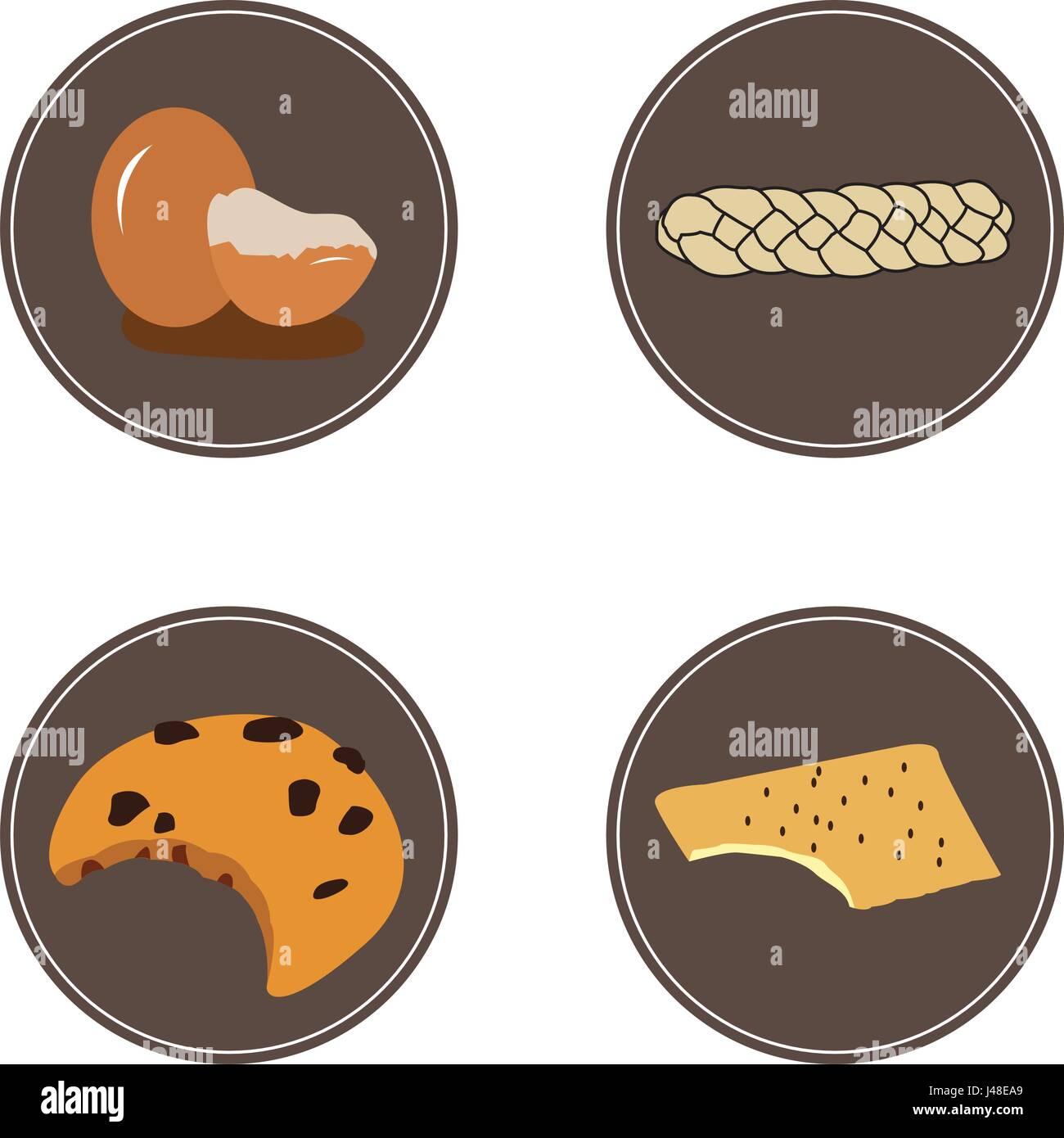 Set of bakery products Stock Vector Image & Art - Alamy