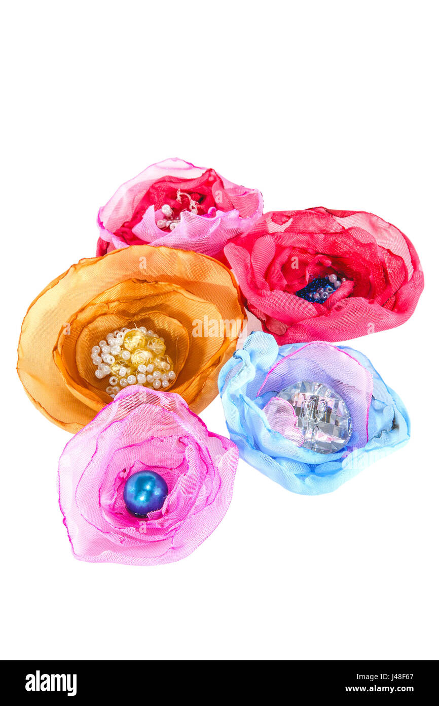 a image of beautiful artificial flower made of fabric Stock Photo - Alamy