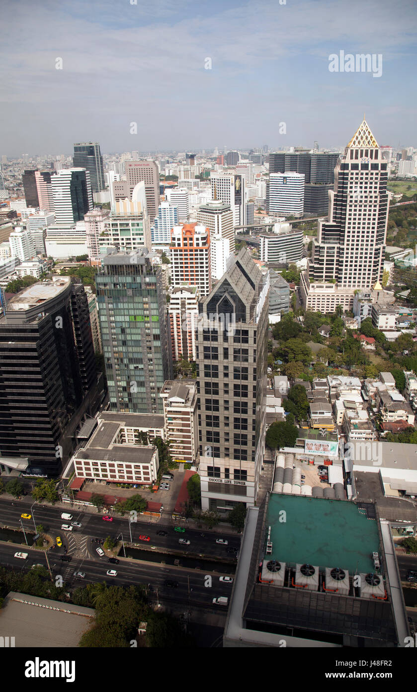 Looking down on Bangkok Buildings - Thailand Stock Photo - Alamy