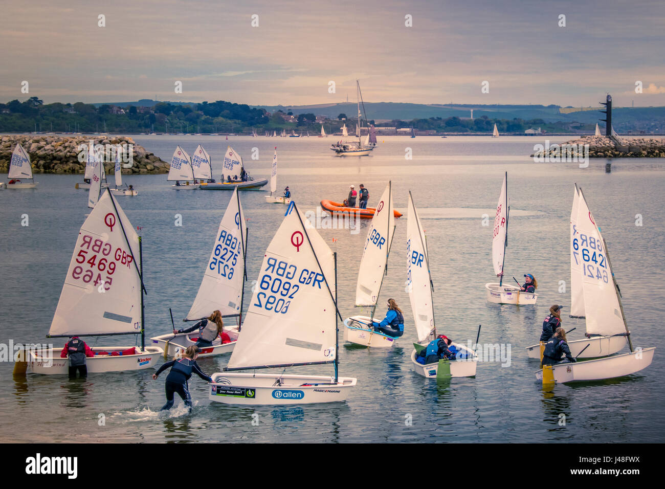 Weymouth portland sailing academy hires stock photography and images