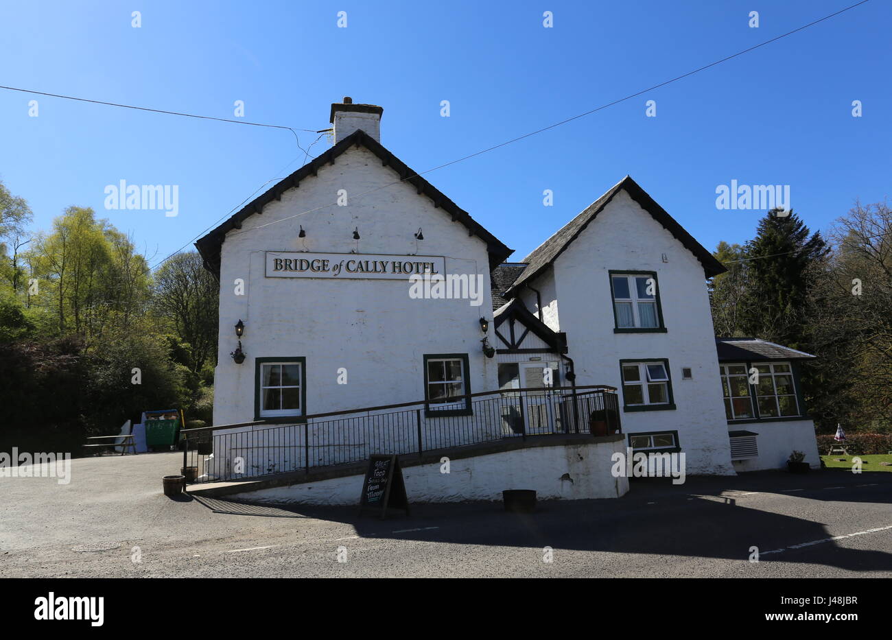 Bridge of Cally Hotel Scotland May 2017 Stock Photo - Alamy