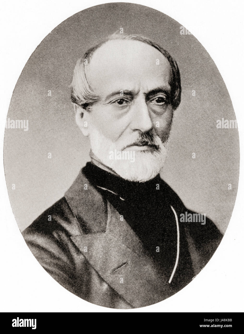 Giuseppe Mazzini, 1805 – 1872.  Italian politician, journalist and activist for the unification of Italy.  From Hutchinson's History of the Nations, published 1915. Stock Photo