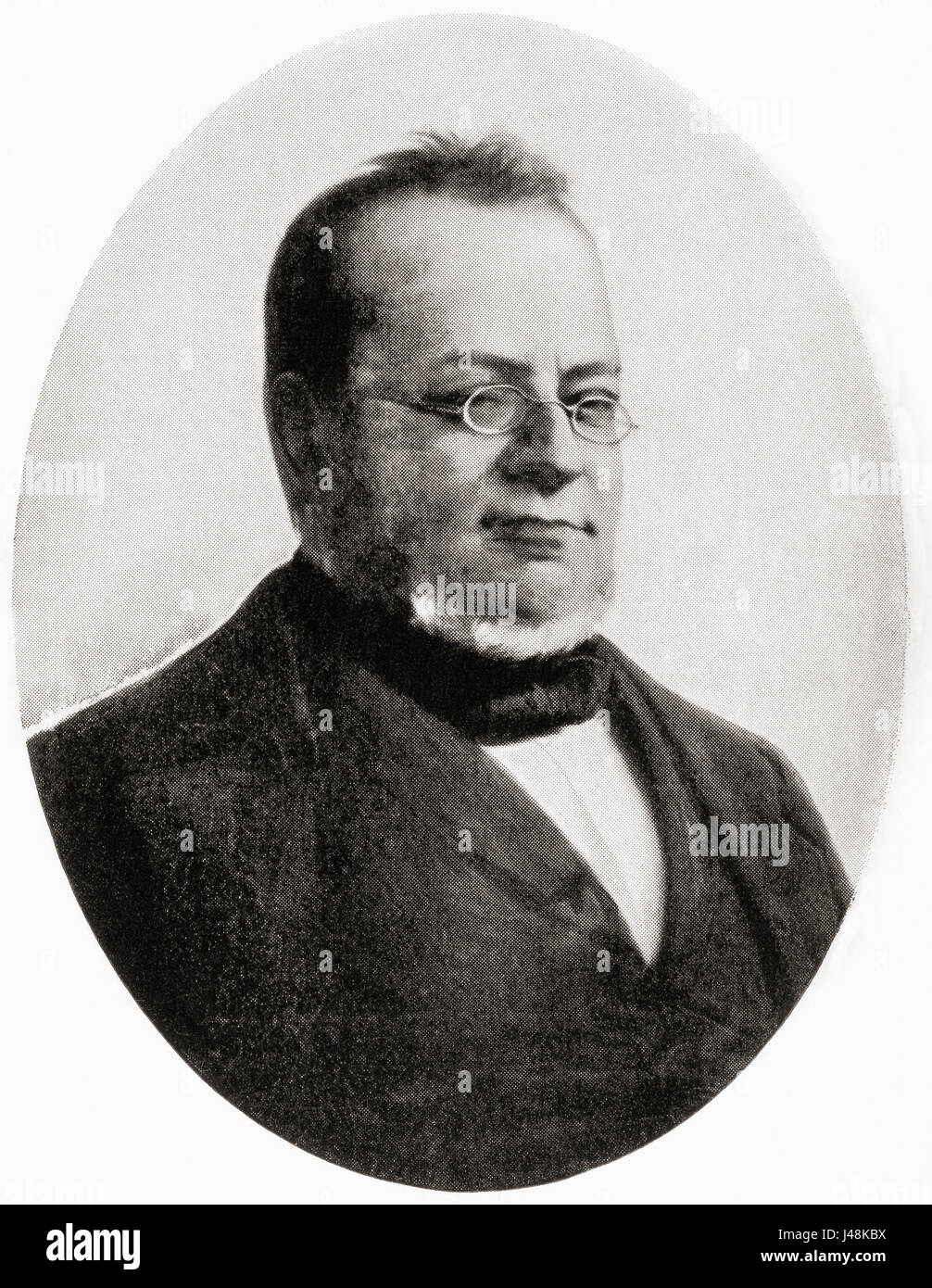 Camillo Paolo Filippo Giulio Benso, Count of Cavour, Isolabella and Leri, 1810 – 1861, aka Count Cavour.  Italian statesman and a leading figure in the movement toward Italian unification.  From Hutchinson's History of the Nations, published 1915. Stock Photo