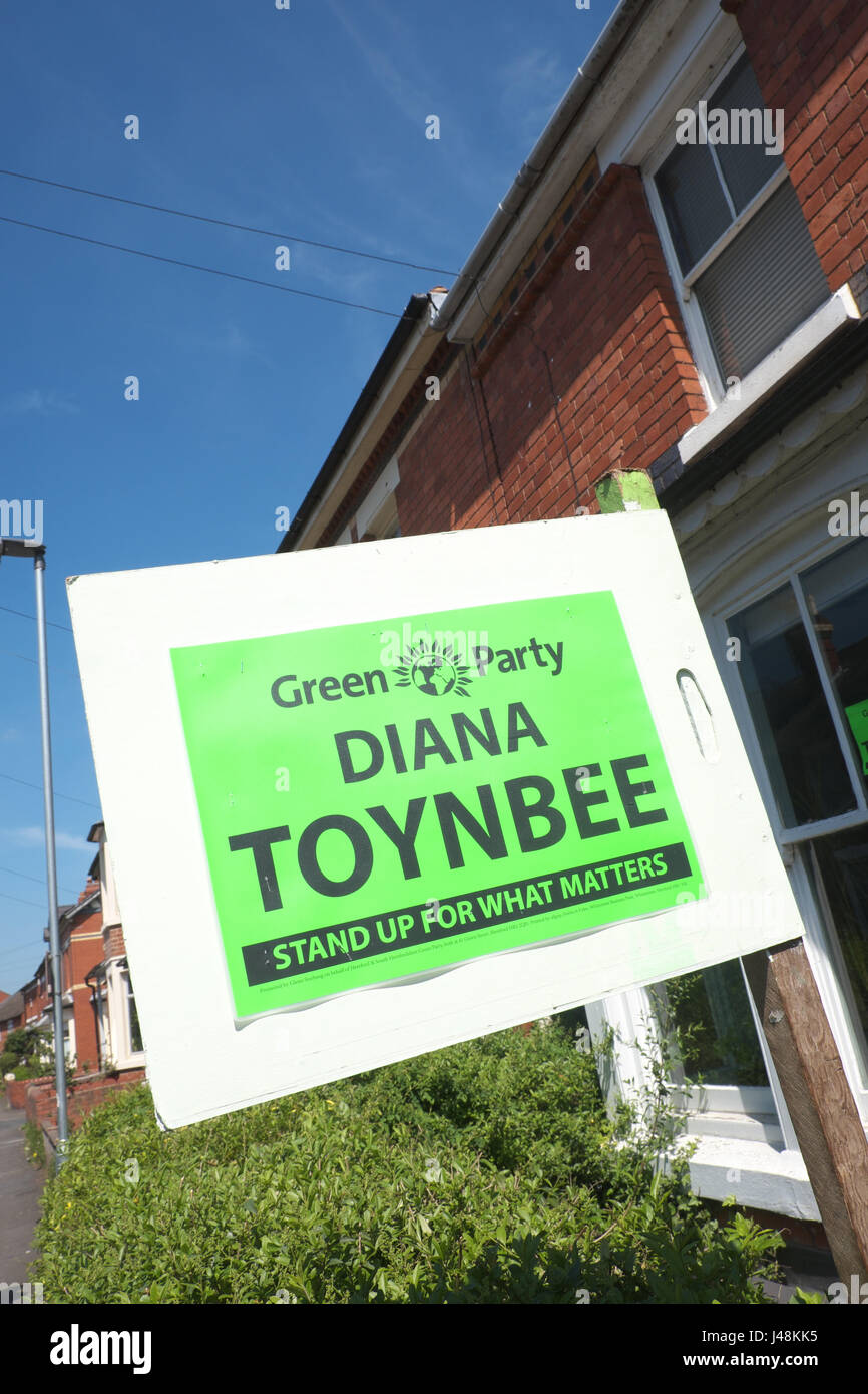 UK Green Party political poster banner for UK General Election 2017 in ...