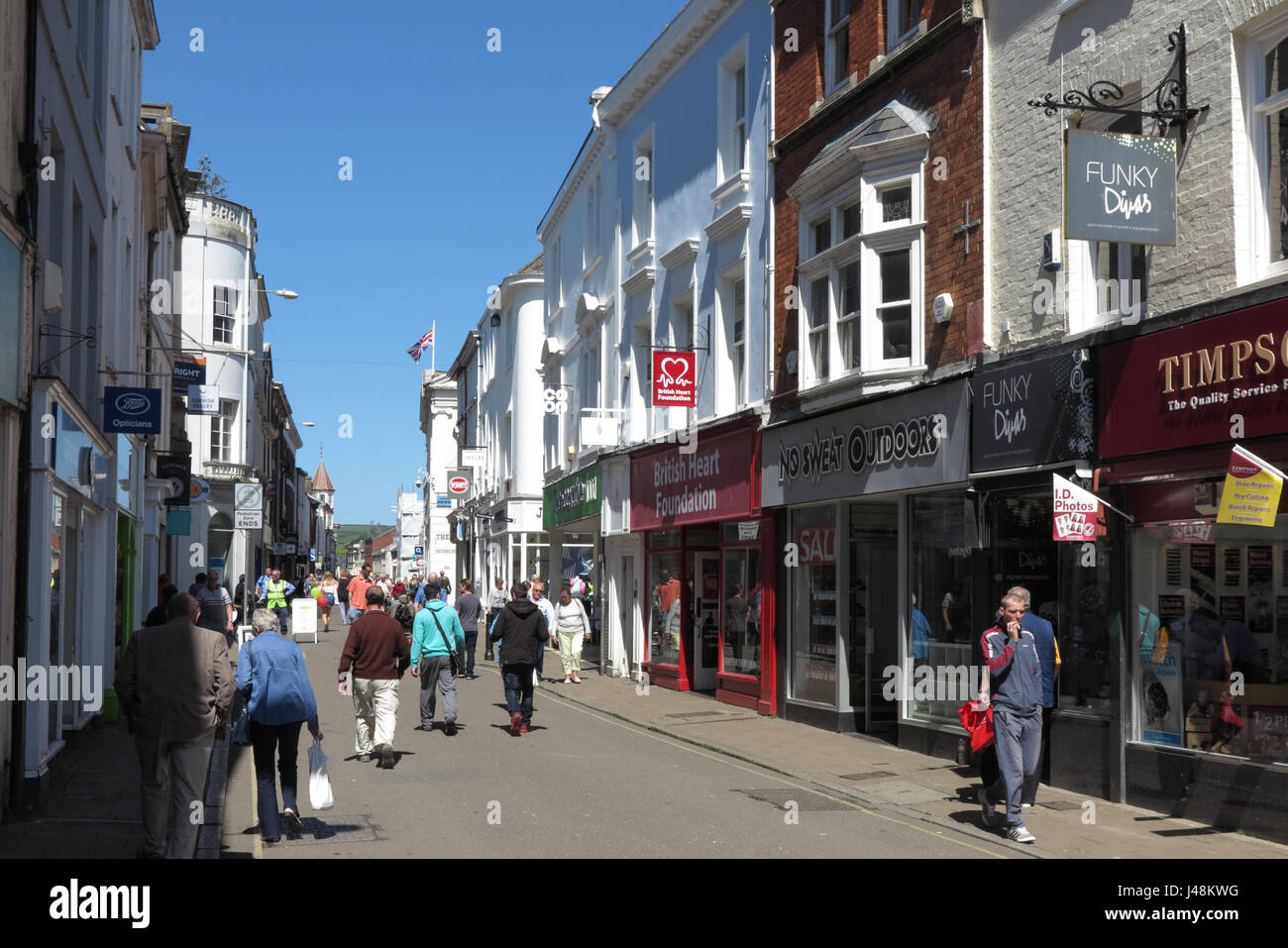 High Street, Barnstaple, Devon Stock Photo Alamy