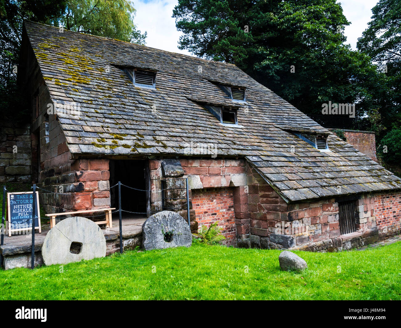 Nether Alderley Mill is a 16thcentury watermill located on the