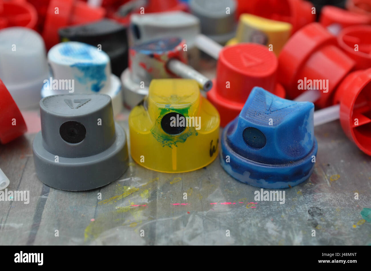 old fashioned button candy Stock Photo - Alamy