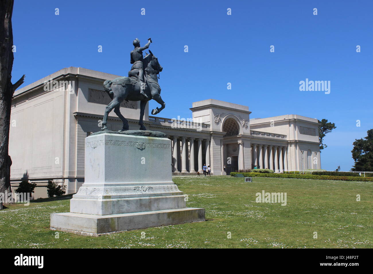 Joan of Arc Statue by Anna Huntington in front of the Legion of Honor Museum, San Francisco Stock Photo