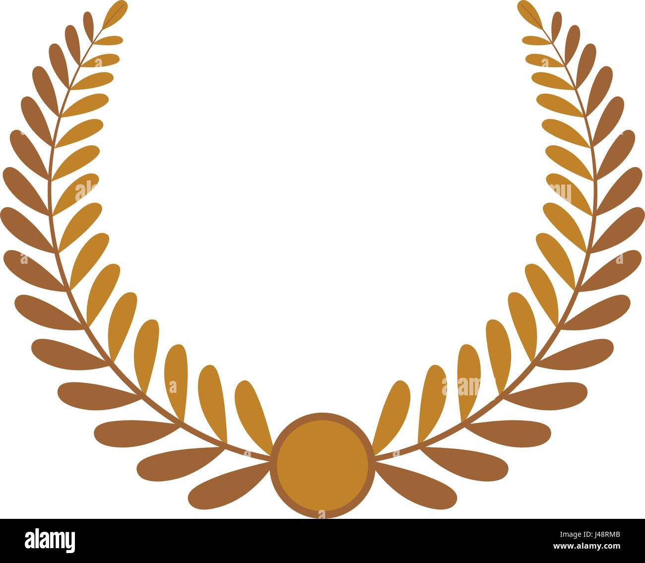 Wreath leaves ornament Stock Vector Image & Art - Alamy