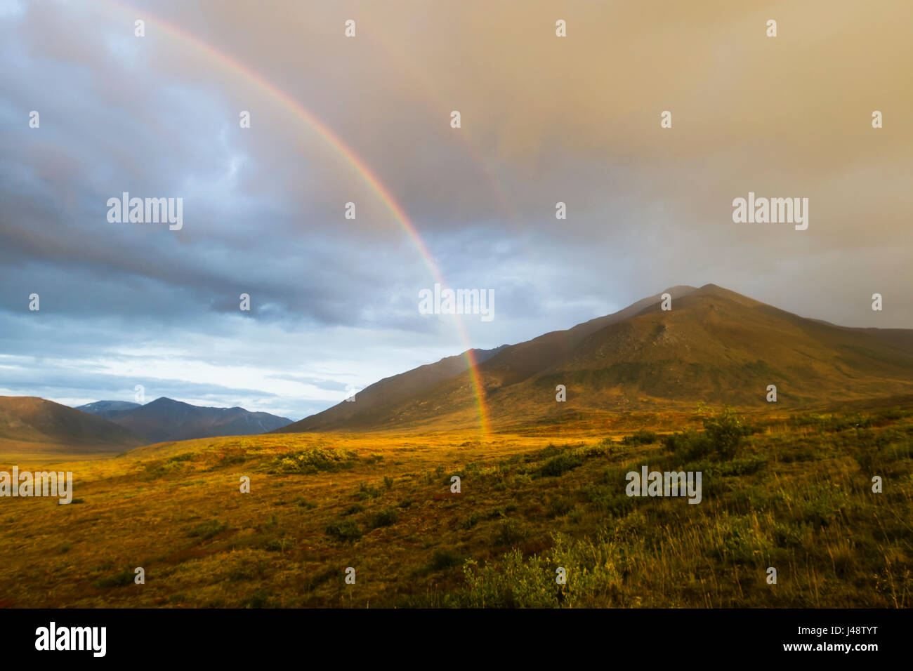 Rainbow On Brooks Range, Gates Of The Arctic National Park