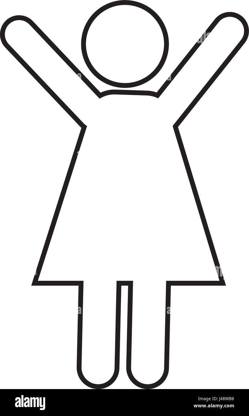 pictogram woman icon Stock Vector Image & Art - Alamy