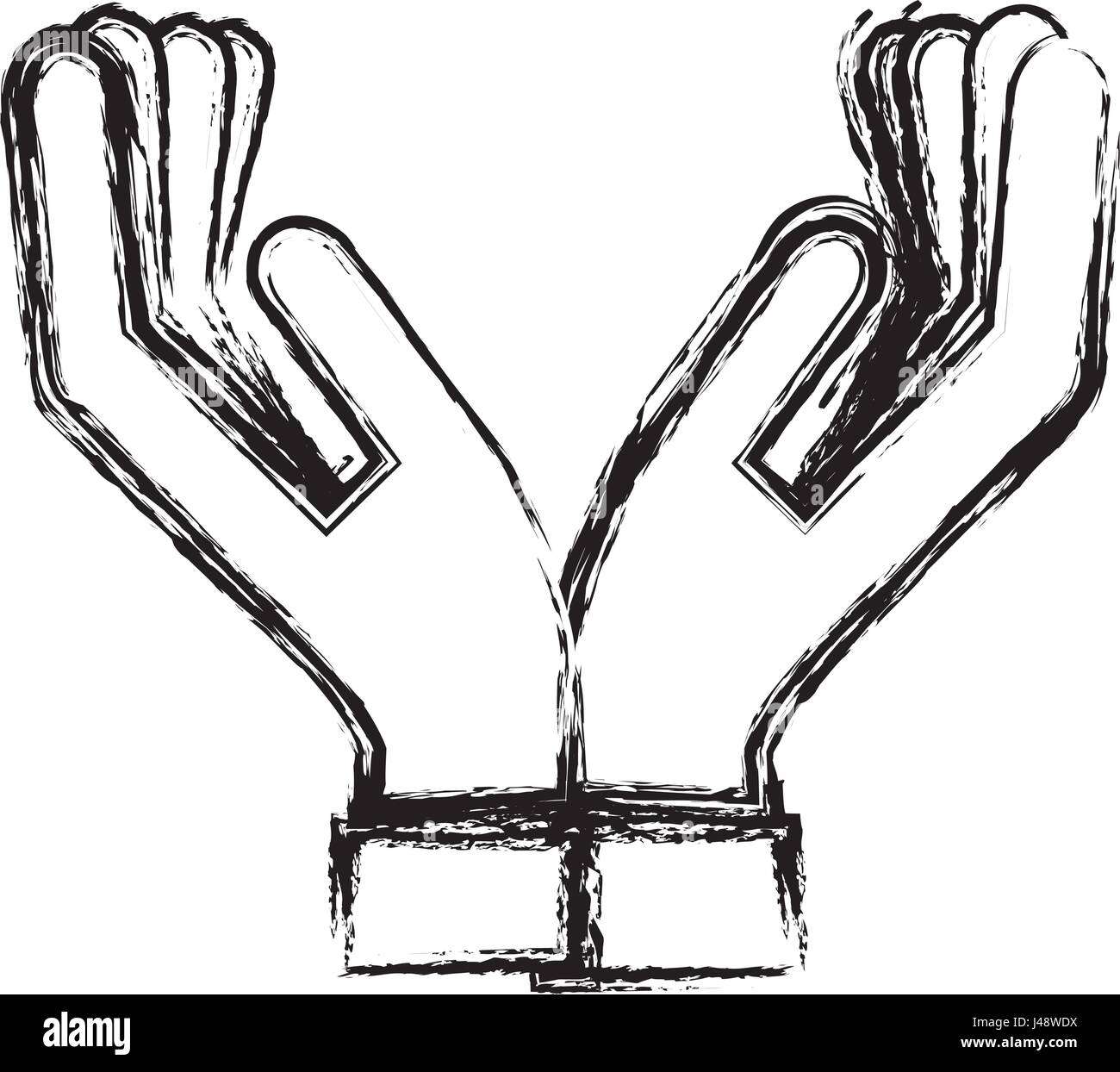 human hands icon Stock Vector Image & Art - Alamy