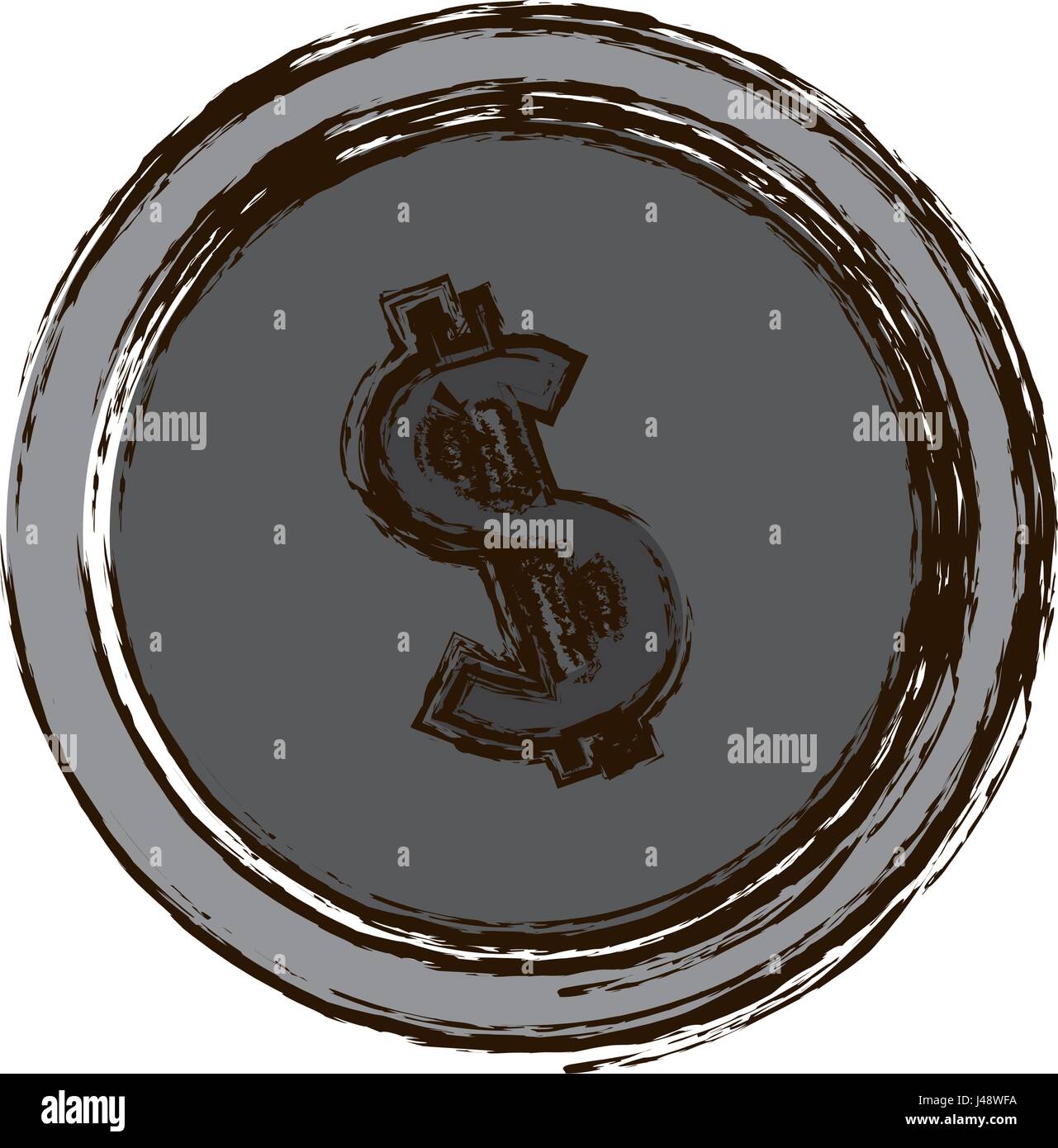 money coin icon Stock Vector Image & Art - Alamy