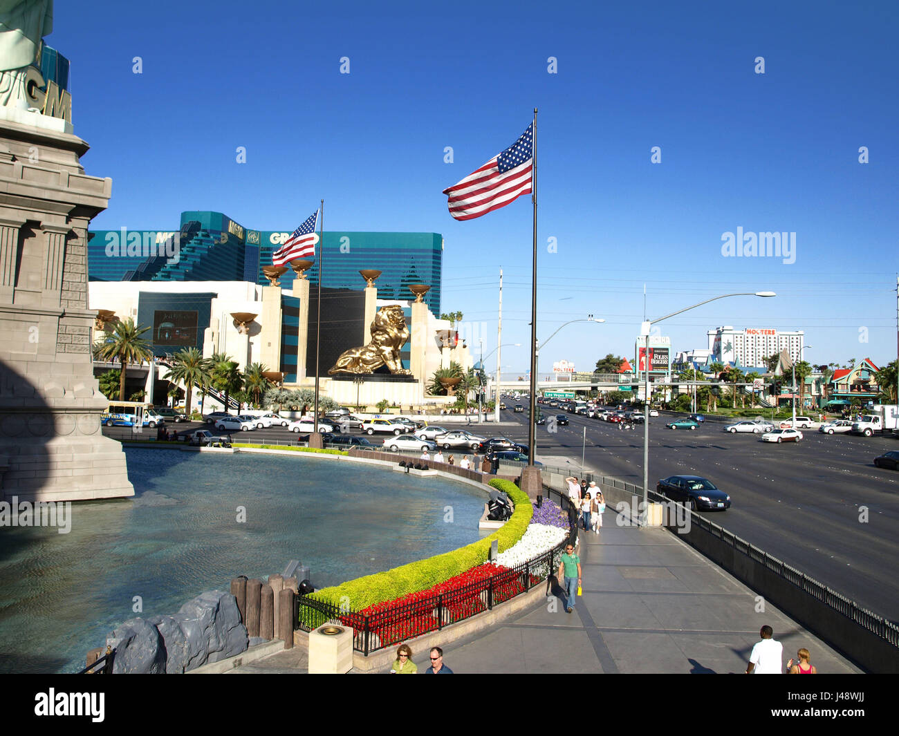 Las Vegas, USA 15 July 2013 Walking in Las Vegas. City streets
