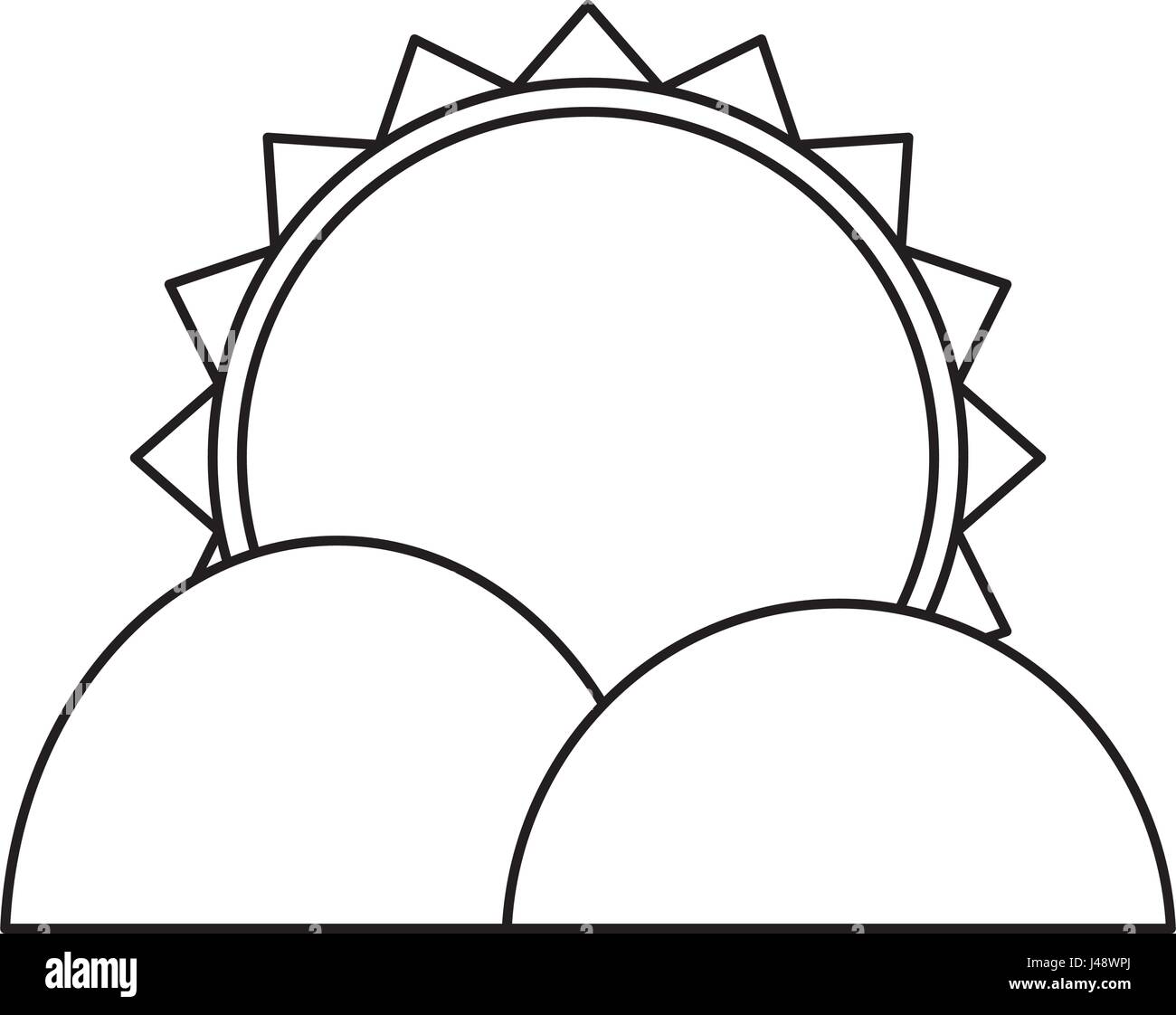 sun and mountains icon Stock Vector Image & Art - Alamy