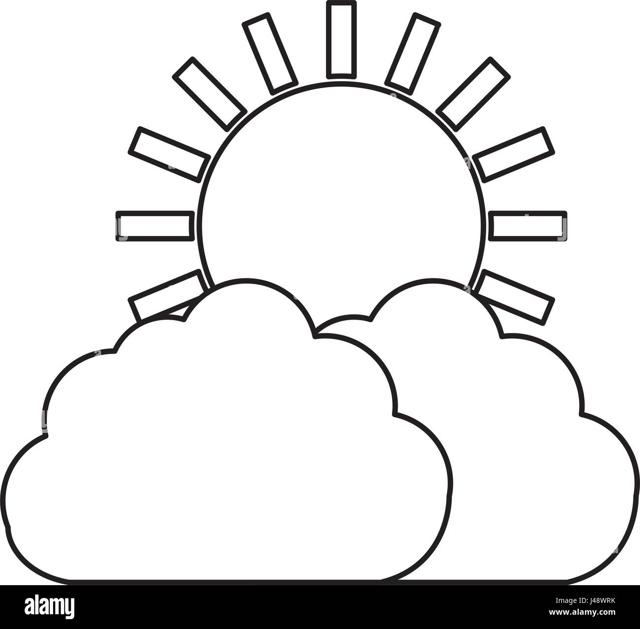 sun and cloud icon Stock Vector Image & Art - Alamy