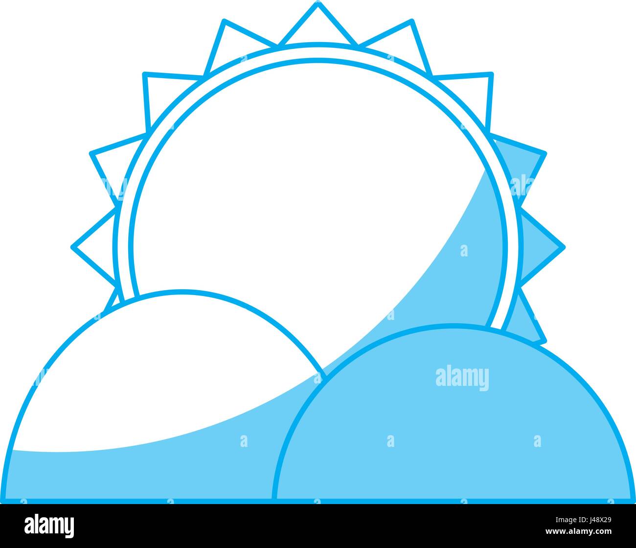 mountains and sun icon Stock Vector Image & Art - Alamy