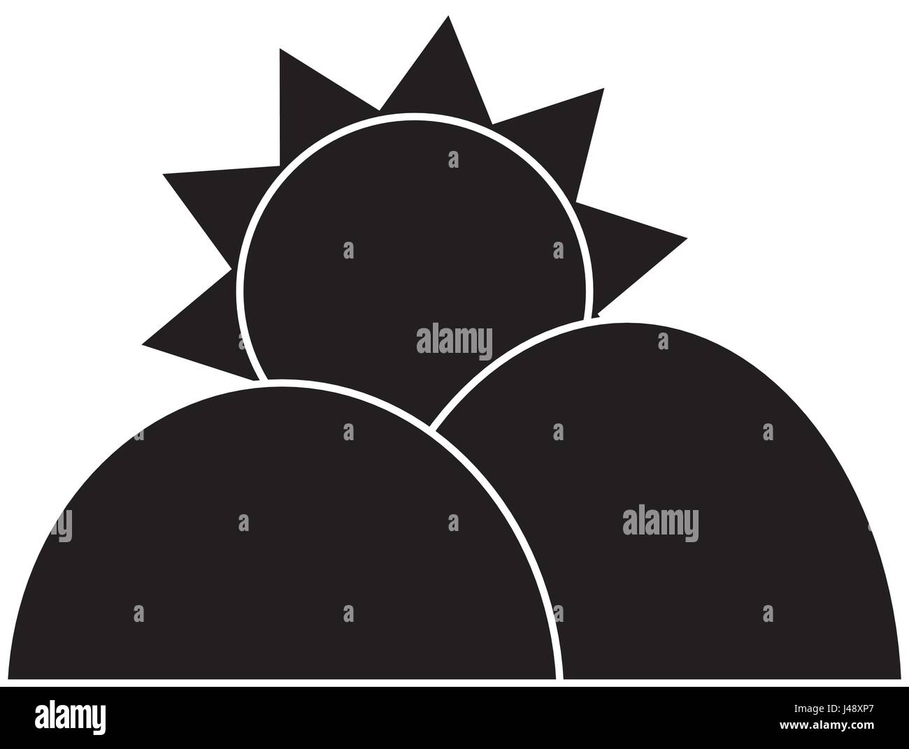 sun and mountains icon Stock Vector Image & Art - Alamy