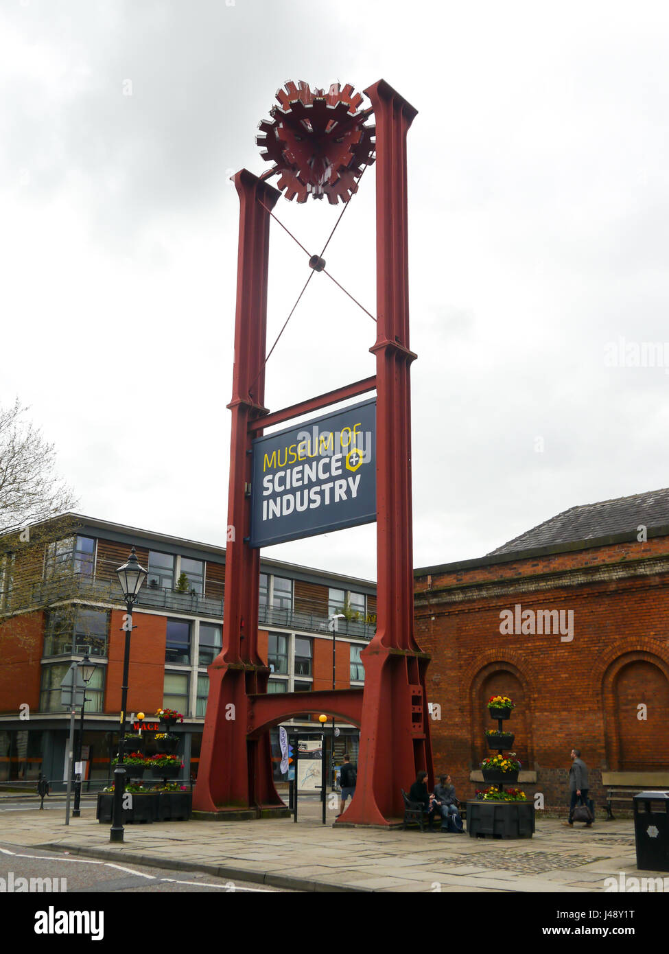 The entrance to the Manchester Museum of Science and Industry (MOSI) Stock Photo