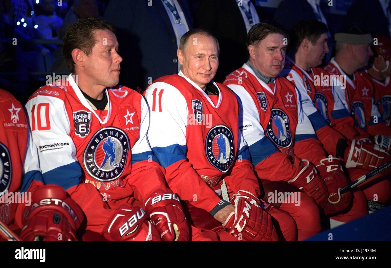 Sochi, Russia. 10th May, 2017. Russian President Vladimir Putin wearing