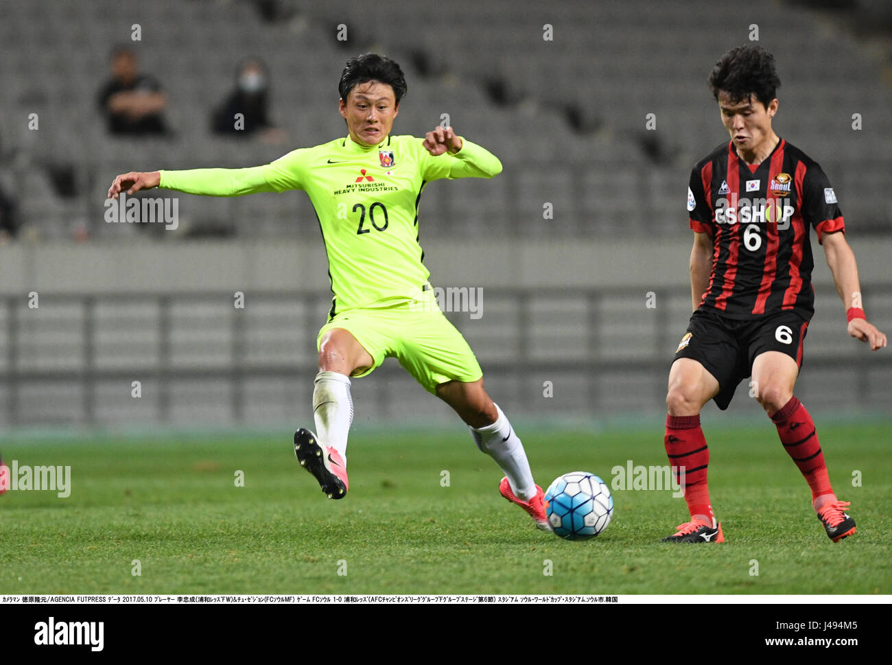 Seoul South Korea 10th May 17 Tadanari Lee Reds Ju Se Jong Fc Seoul Football Soccer 17 Afc Champions League Group F Match Between Fc Seoul 1 0 Urawa Reds At Seoul World Cup