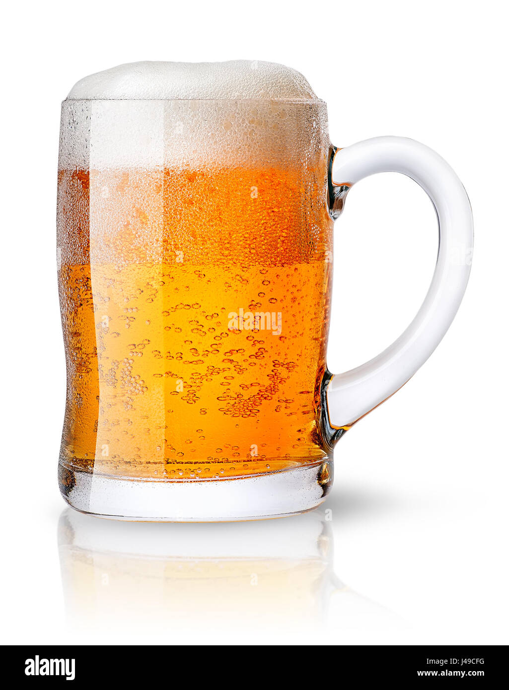 Mug of light beer Stock Photo