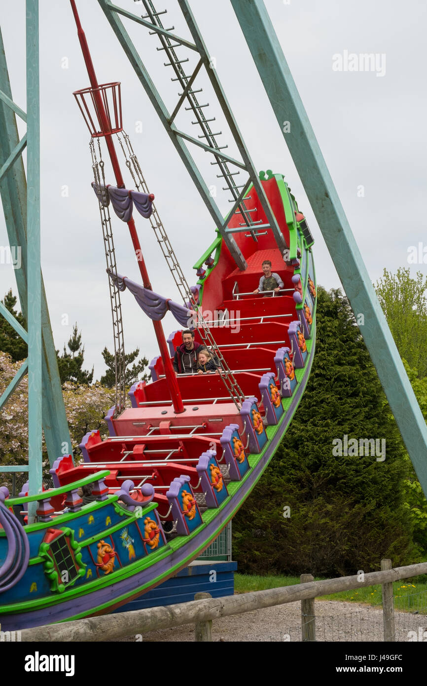 Sea Dragon Swinging Boat Ride At Woodlands Family Theme Park