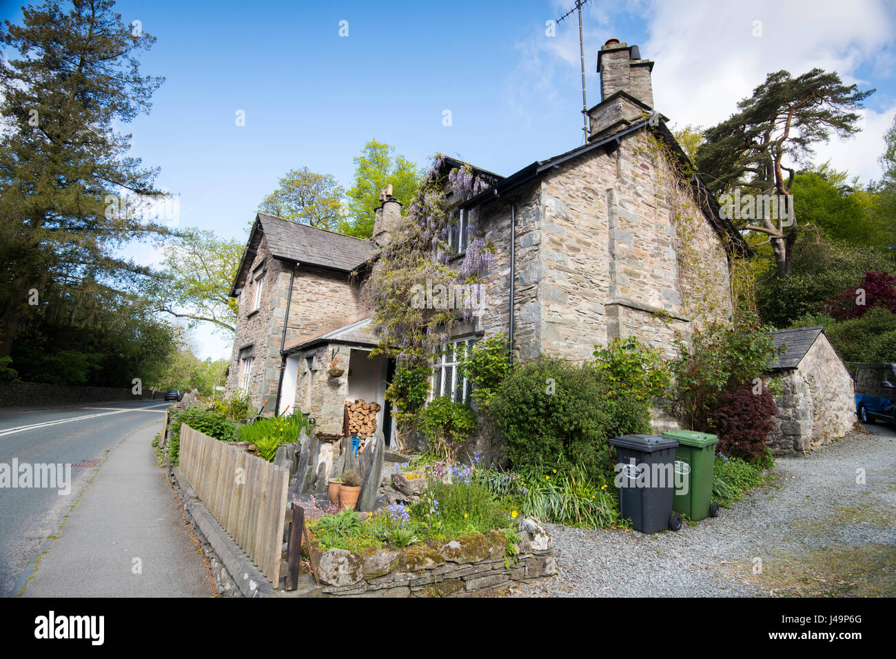 House in the Village of Rydal in the Lake District, Cumbria England UK