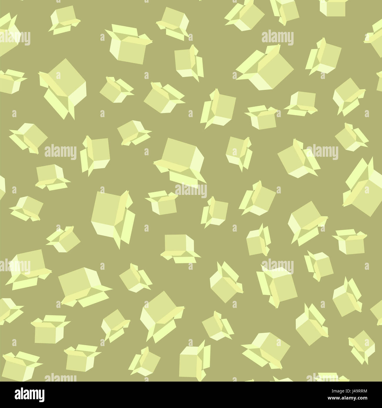 Open Paper Boxes Seamless Pattern Stock Photo - Alamy