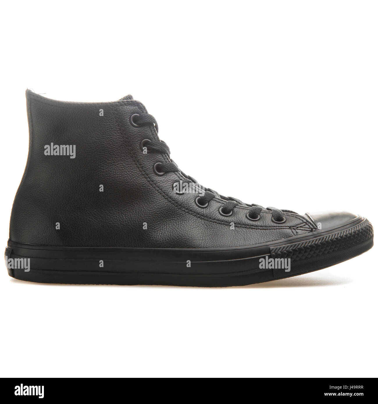 Converse Chuck Taylor All Star Hi Black - 135251C Stock Photo - Alamy