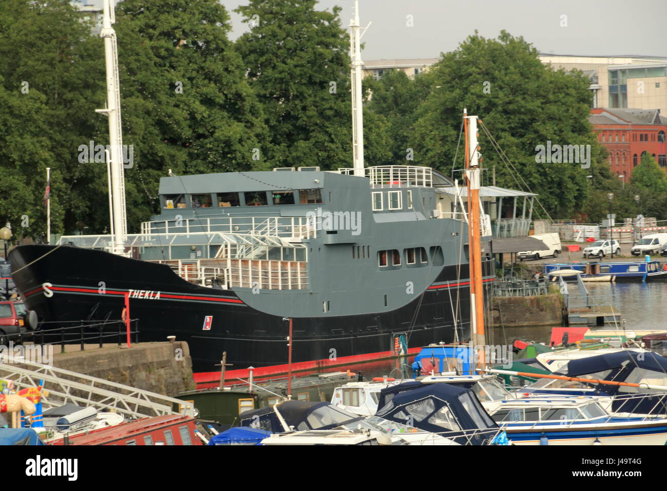 Thekla floating bar,Bristol,UK Stock Photo Alamy