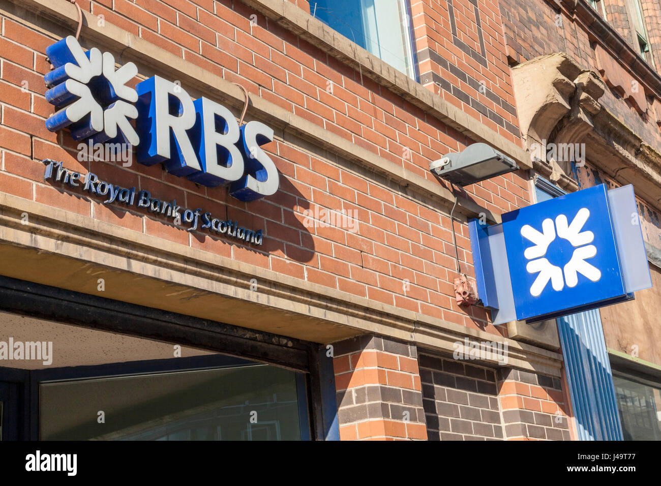 RBS, Royal Bank of Scotland, Nottingham, England, UK Stock Photo