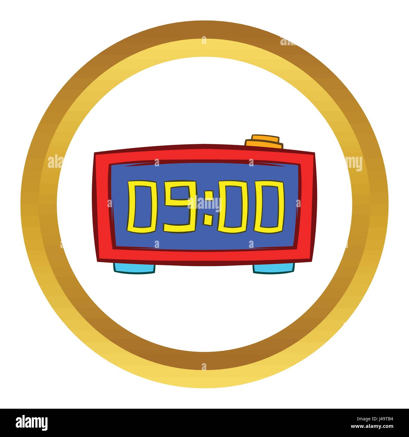 Digital Clock Showing 9 High Resolution Stock Photography And Images Alamy