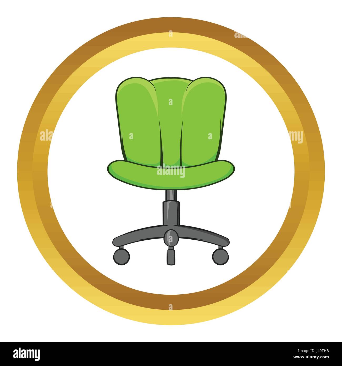 Office chair vector icon, cartoon style Stock Vector Image & Art - Alamy