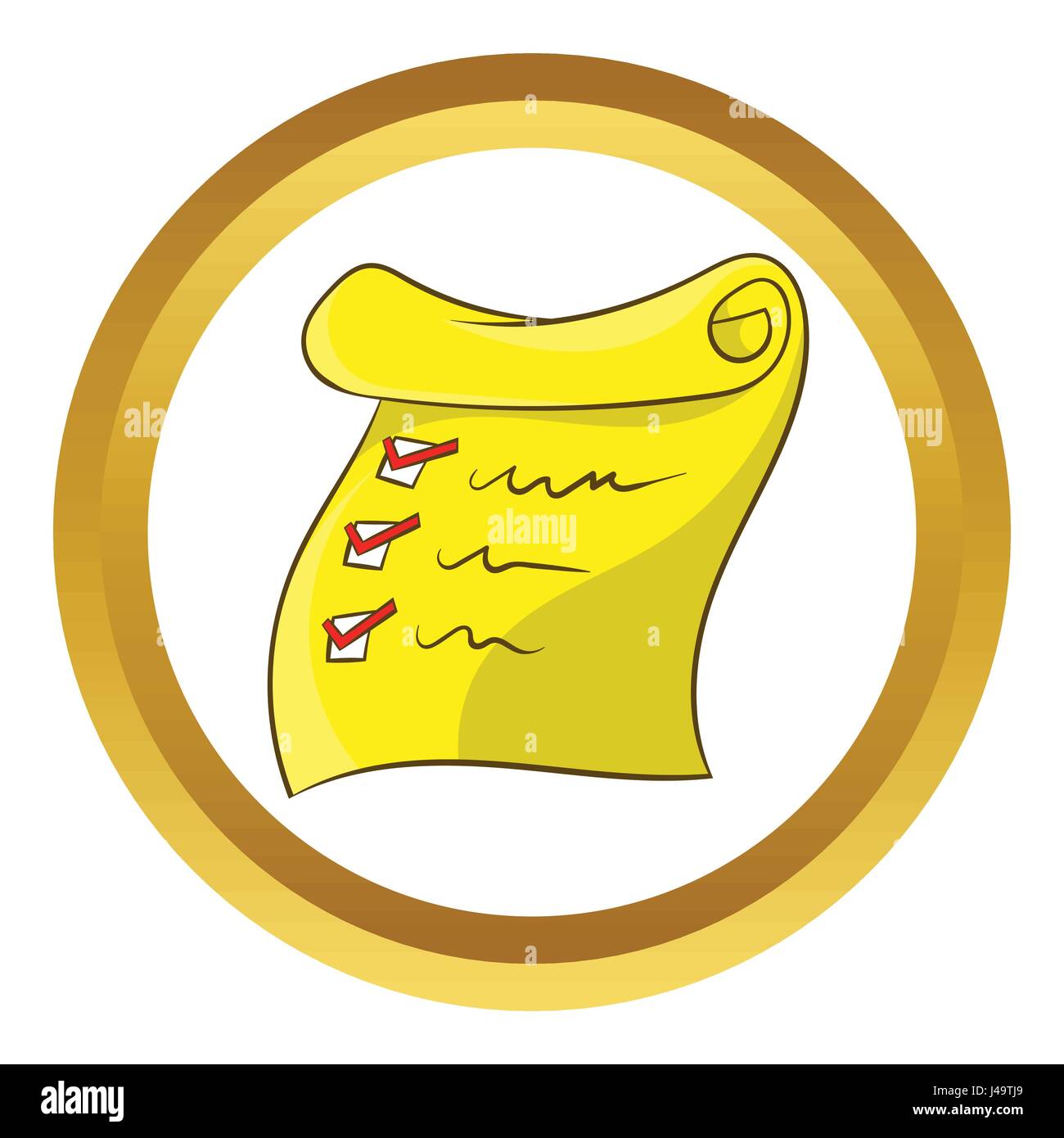 List vector icon, cartoon style Stock Vector Image & Art - Alamy