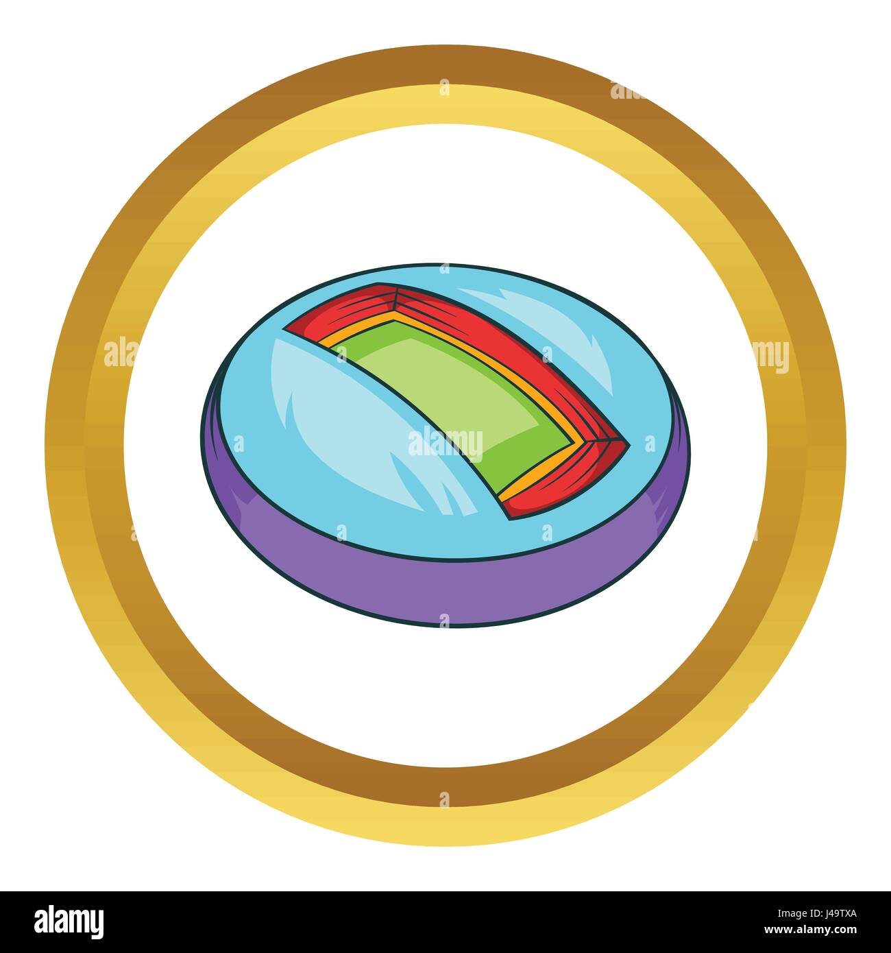 Round indoor stadium vector icon Stock Vector Image & Art - Alamy