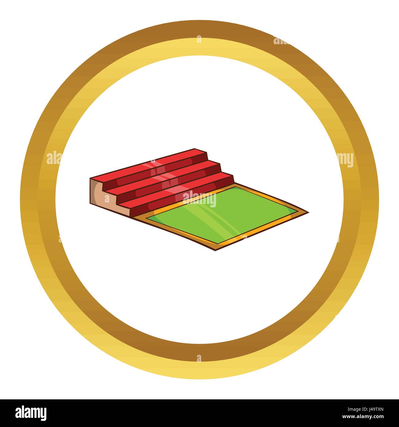 Small football stadium vector icon Stock Vector Image & Art - Alamy