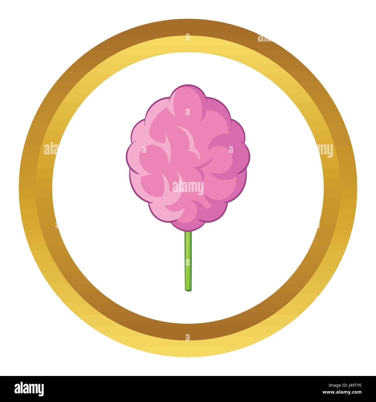 Pink cotton candy vector icon Stock Vector Image & Art - Alamy